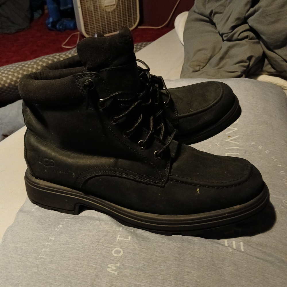 UGG Men's Black Leather Boots
